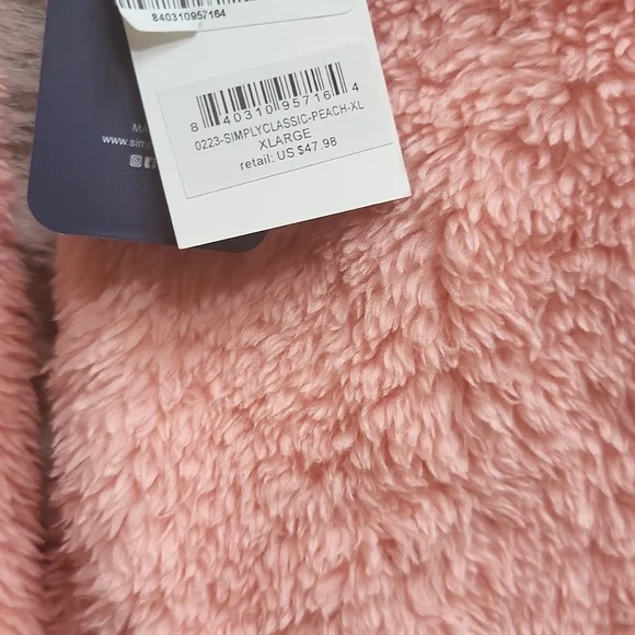Simply Southern Peach Classic Sherpa Pullover NWT SzXL - Picture 6 of 10